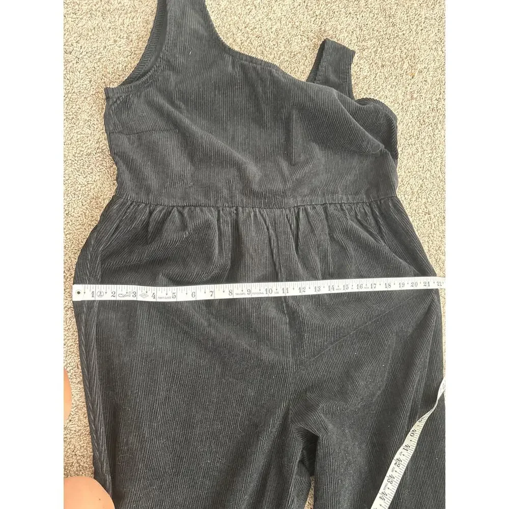 Lucy & Yak Black Corduroy Pinafore Jumpsuit - Picture 15 of 16